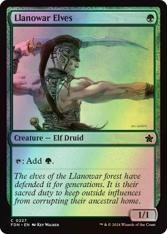 Llanowar Elves (FDN) #227 [EN/F] s/o