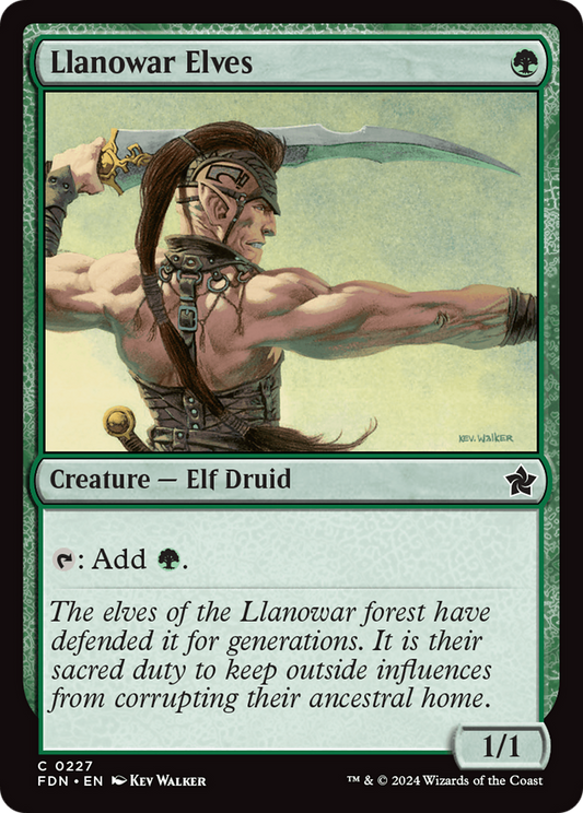 Llanowar Elves (FDN) #227 [EN/N] s/o