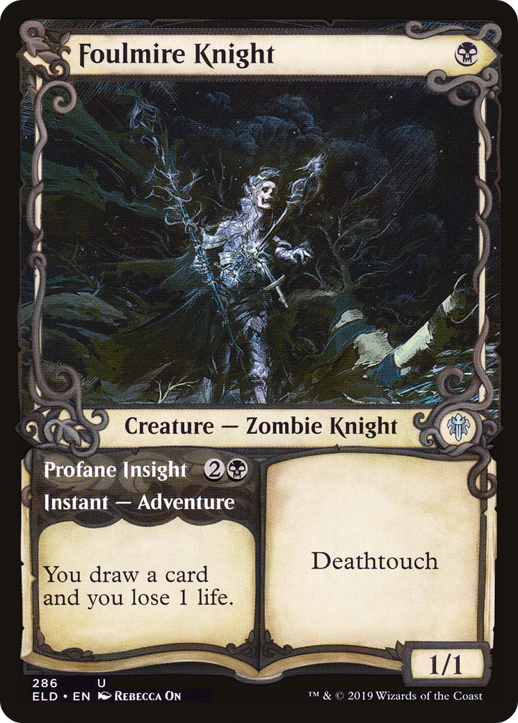 Foulmire Knight // Profane Insight (ELD) #286 [EN/N]