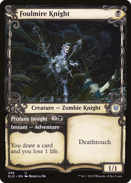 Foulmire Knight // Profane Insight (ELD) #286 [EN/N]