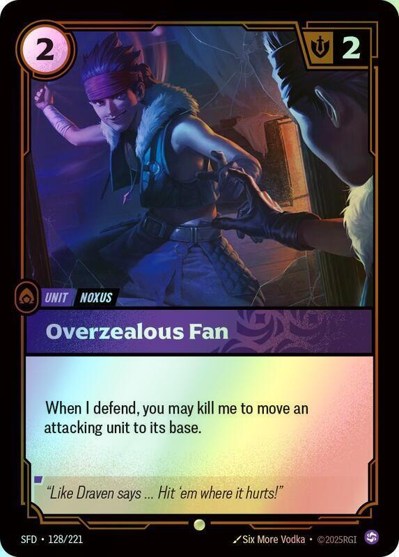 Overzealous Fan (SFD) #128 [EN/F] s/o