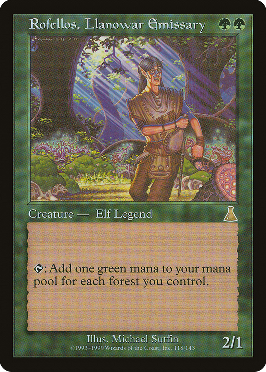 Rofellos, Llanowar Emissary (UDS) #118 [EN/N] s/o