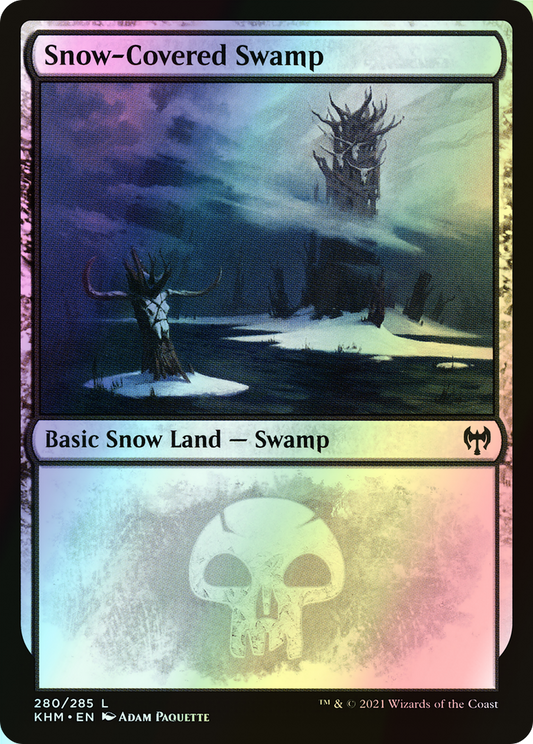 Snow-Covered Swamp (KHM) #280 [EN/F]
