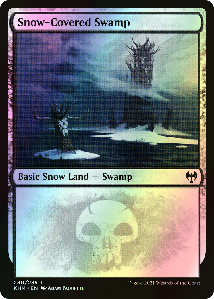 Snow-Covered Swamp (KHM) #280 [EN/F]