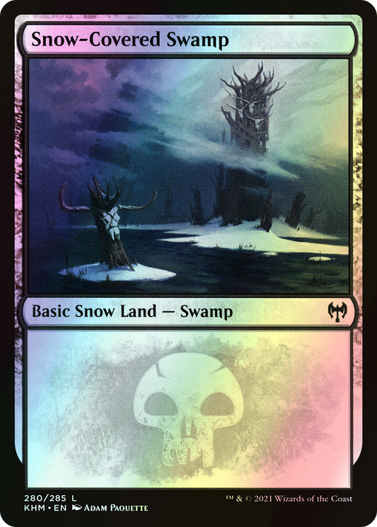 Snow-Covered Swamp (KHM) #280 [EN/F]