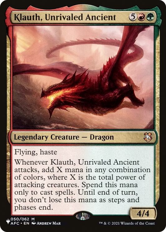 Klauth, Unrivaled Ancient (PLST) #AFC-50 [EN/N]