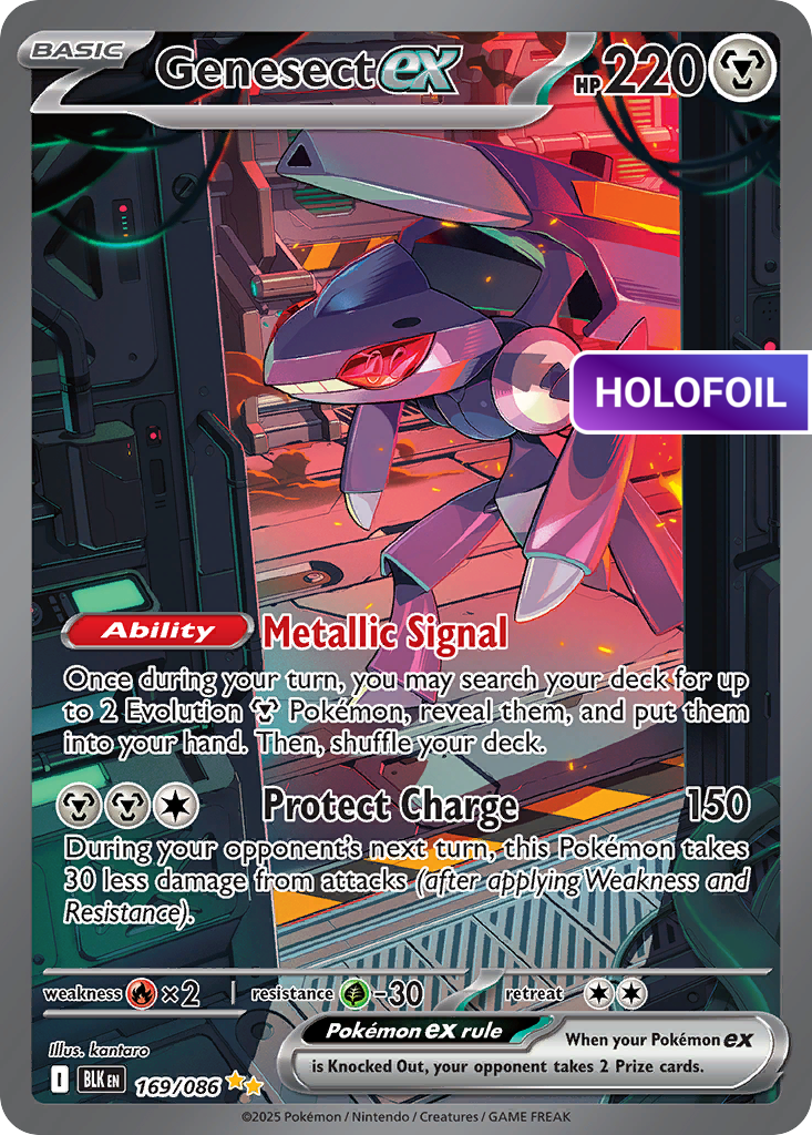 Genesect ex - 169/086 (BLK) #169 [EN/H] s/o