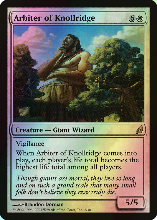 Arbiter of Knollridge (LRW) #2 [EN/F] s/o