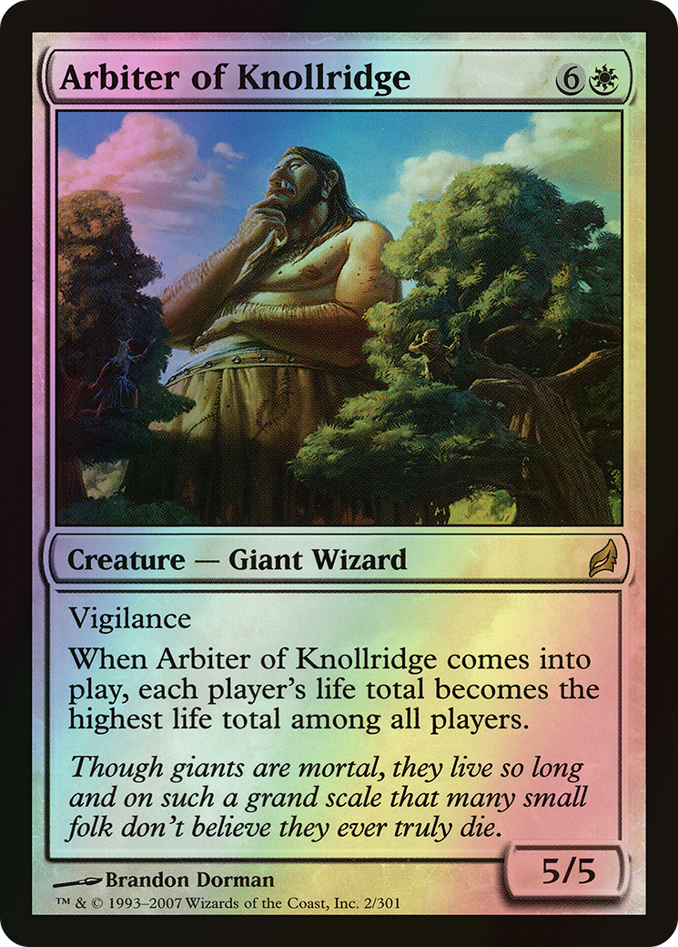 Arbiter of Knollridge (LRW) #2 [EN/F] s/o