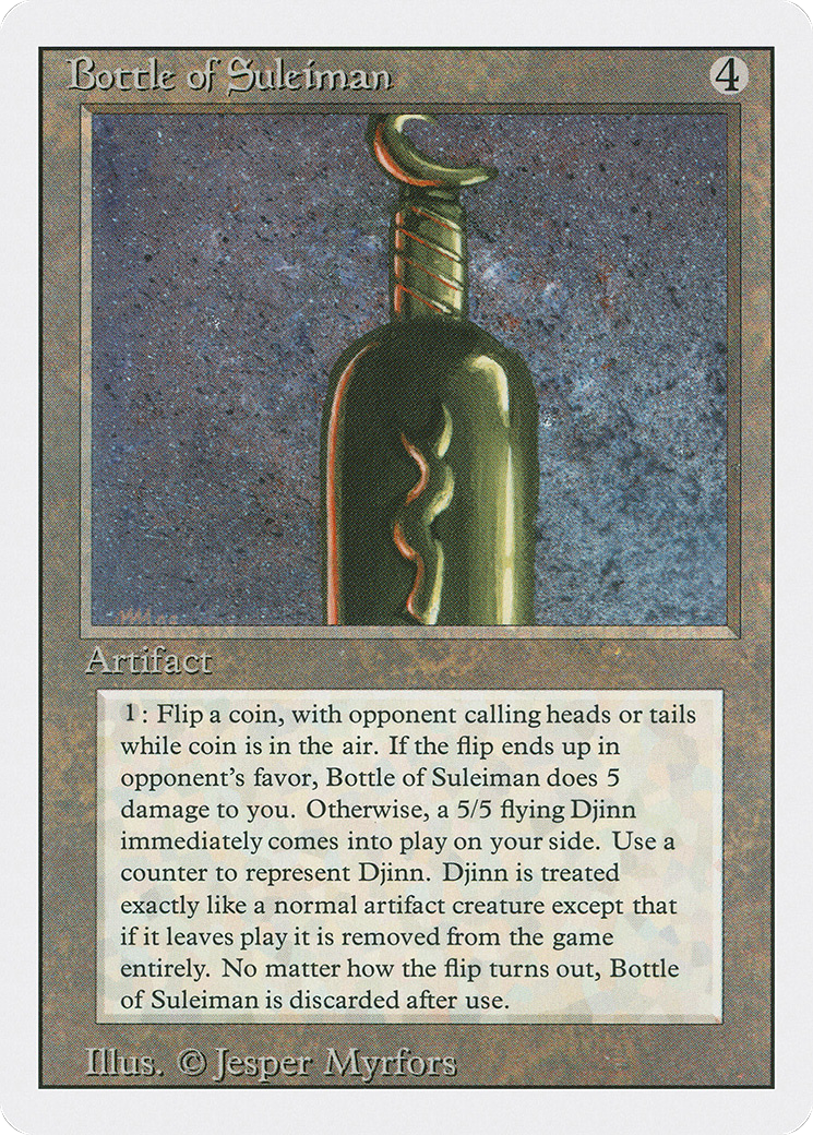 Bottle of Suleiman (3ED) #237 [EN/N]