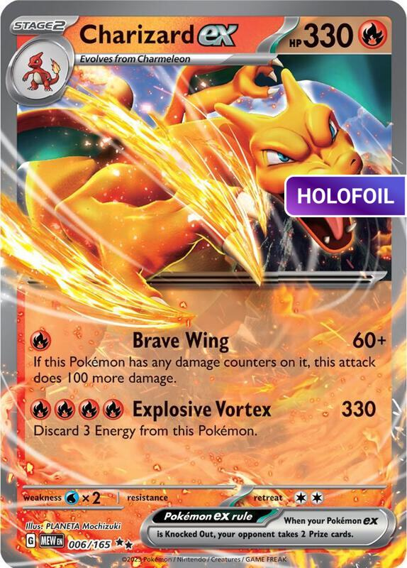 Charizard ex - 006/165 (MEW) #006 [EN/H]