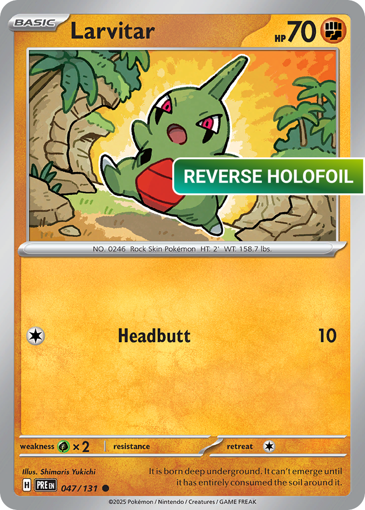 Larvitar (PRE) #47 [EN/R] s/o