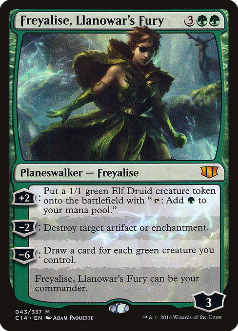 Freyalise, Llanowar's Fury (C14) #43 [EN/N] s/o