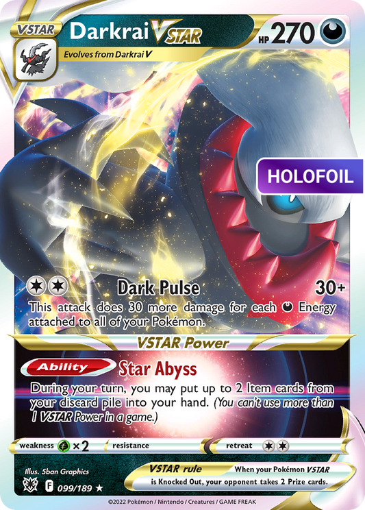 Darkrai VSTAR (ASR) #099 [EN/H] s/o