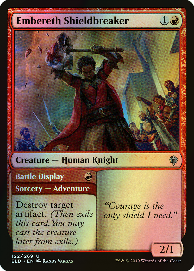 Embereth Shieldbreaker // Battle Display (ELD) #122 [EN/F]