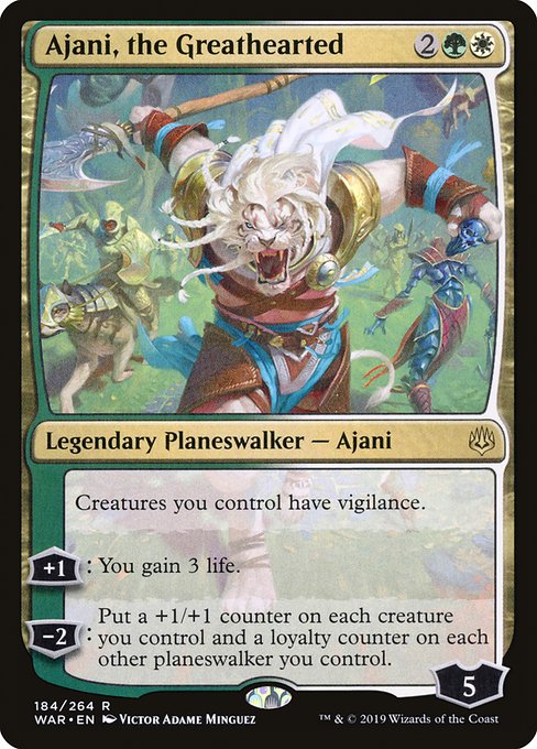 Ajani, the Greathearted (WAR) #184 [EN/N]