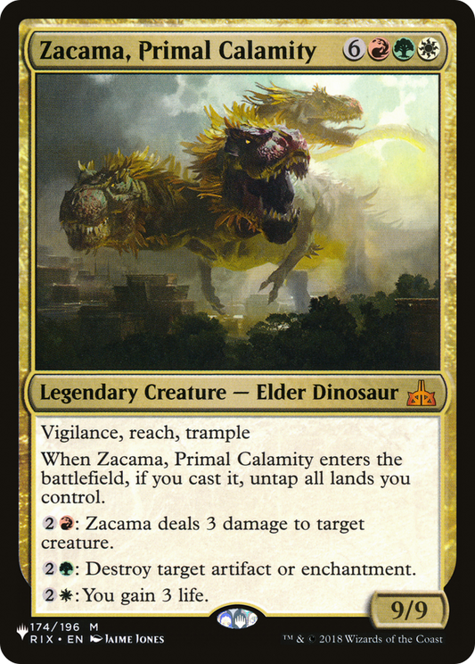 Zacama, Primal Calamity (PLST) #RIX-174 [EN/N]
