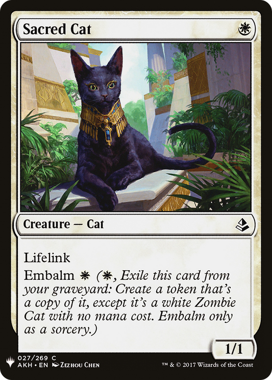Sacred Cat (PLST) #AKH-27 [EN/N] s/o