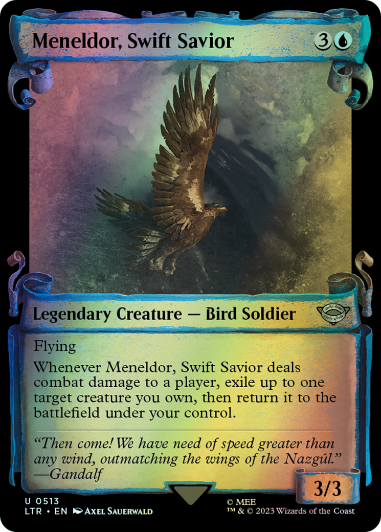 Meneldor, Swift Savior - Silver Foil (LTR) #513 [EN/F] s/o