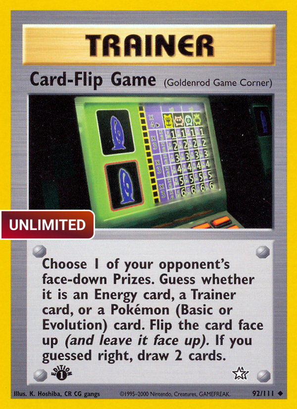 Card-Flip Game (Goldenrod Game Corner) (N1) #092 [EN/U]