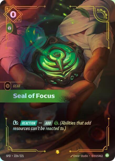 Seal of Focus (Overnumbered) (SFD) #226 [EN/F] s/o