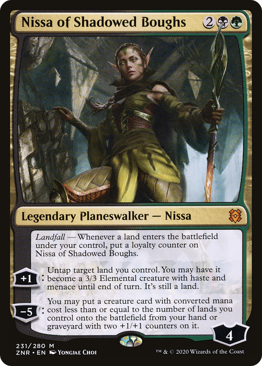 Nissa of Shadowed Boughs (ZNR) #231 [EN/N] s/o