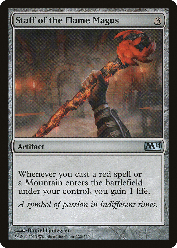 Staff of the Flame Magus (M14) #220 [EN/N]