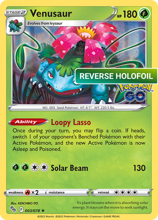 Venusaur (PGO) #003 [EN/R] s/o
