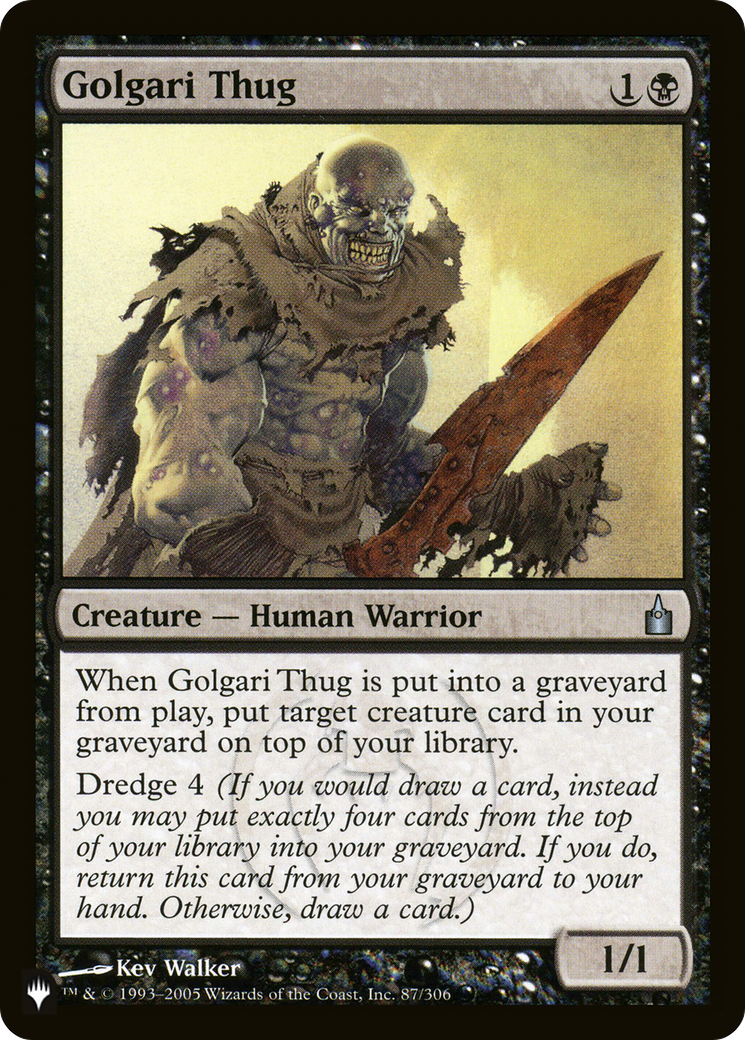 Golgari Thug (PLST) #RAV-87 [EN/N]