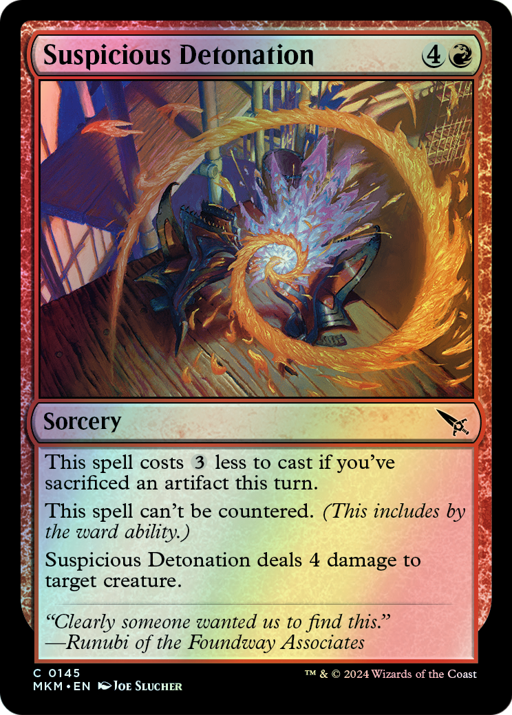 Suspicious Detonation (MKM) #145 [EN/F]