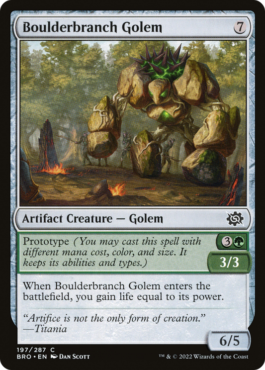 Boulderbranch Golem (BRO) #197 [EN/N] s/o