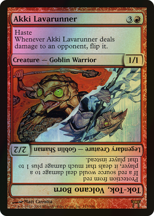 Akki Lavarunner // Tok-Tok, Volcano Born (CHK) #153 [EN/F] s/o