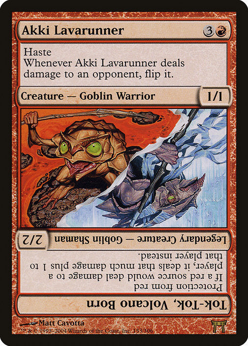 Akki Lavarunner // Tok-Tok, Volcano Born (CHK) #153 [EN/N] s/o