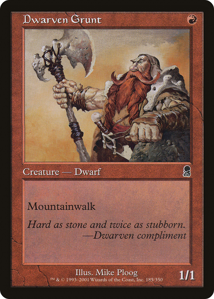 Dwarven Grunt (ODY) #185 [EN/N] s/o