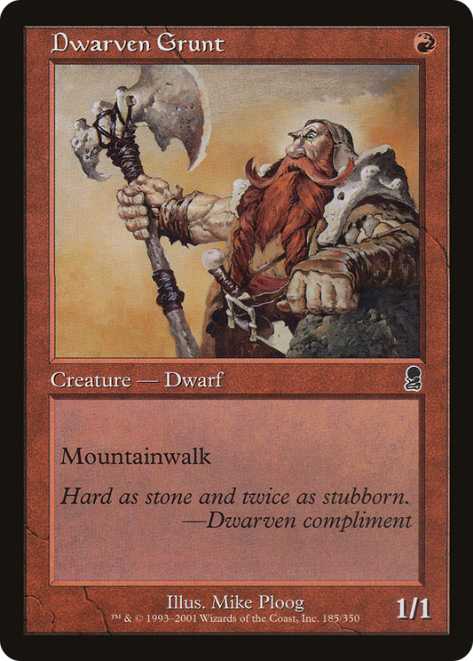 Dwarven Grunt (ODY) #185 [EN/N] s/o
