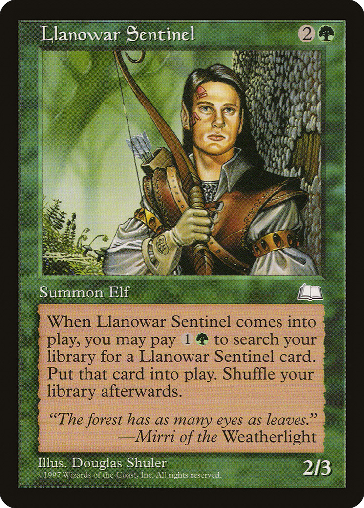 Llanowar Sentinel (WTH) #134 [EN/N]