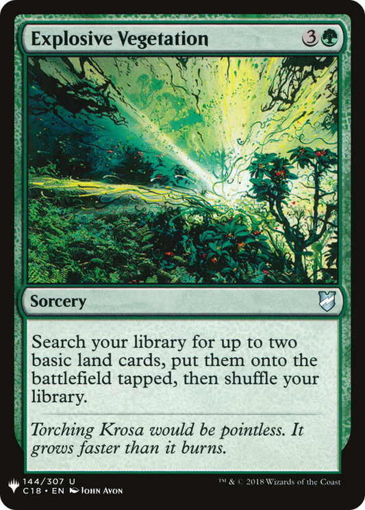 Explosive Vegetation (PLST) #C18-144 [EN/N] s/o