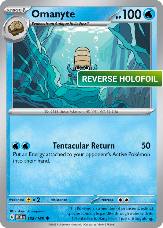 Omanyte - 138/165 (MEW) #138 [EN/R] s/o