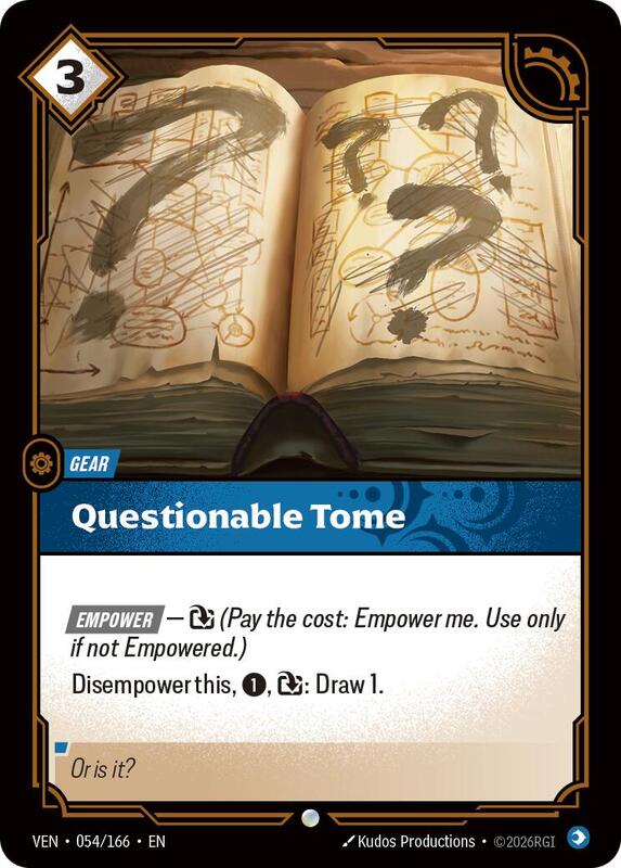 Questionable Tome (VEN) #054 [EN/N]