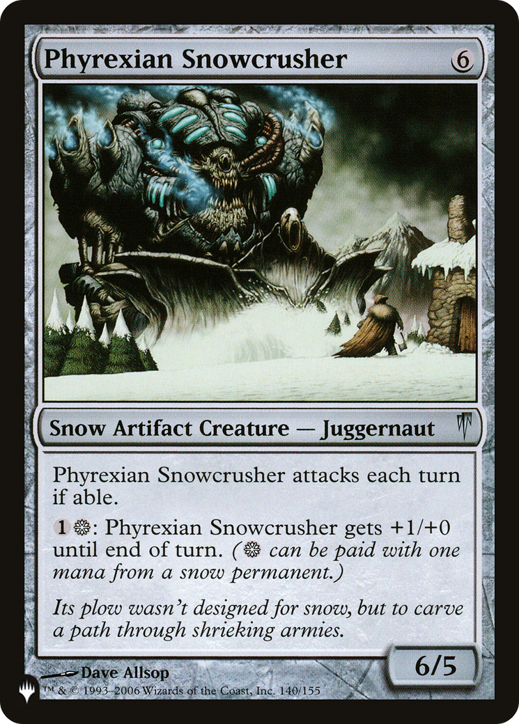 Phyrexian Snowcrusher (PLST) #CSP-140 [EN/N]