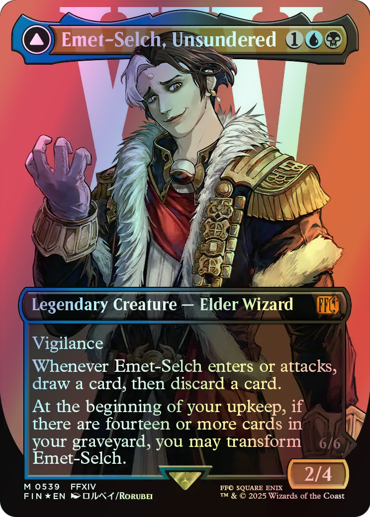 Emet-Selch, Unsundered // Hades, Sorcerer of Eld - Surge Foil (FIN) #539 [EN/F]