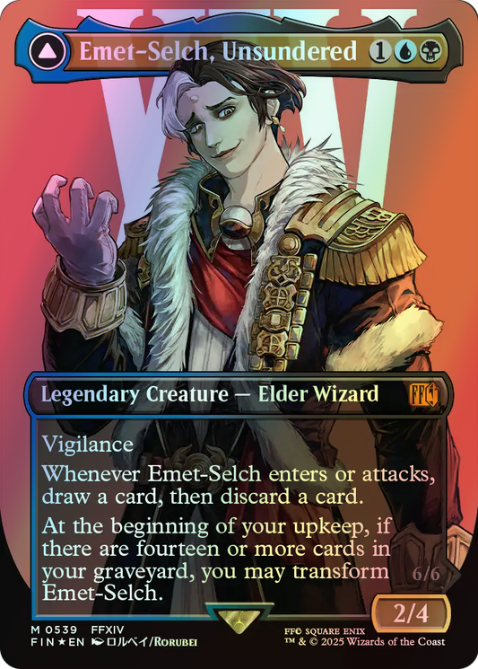 Emet-Selch, Unsundered // Hades, Sorcerer of Eld - Surge Foil (FIN) #539 [EN/F]