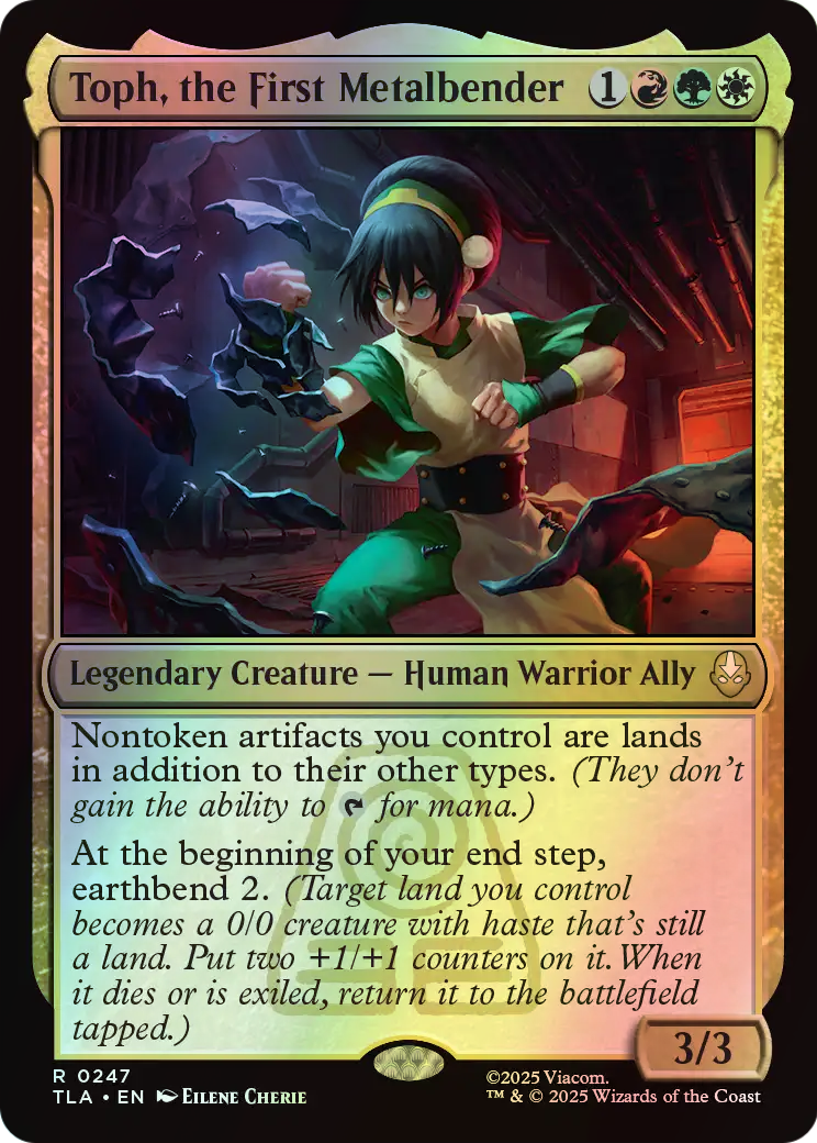 Toph, the First Metalbender (TLA) #247 [EN/F] s/o