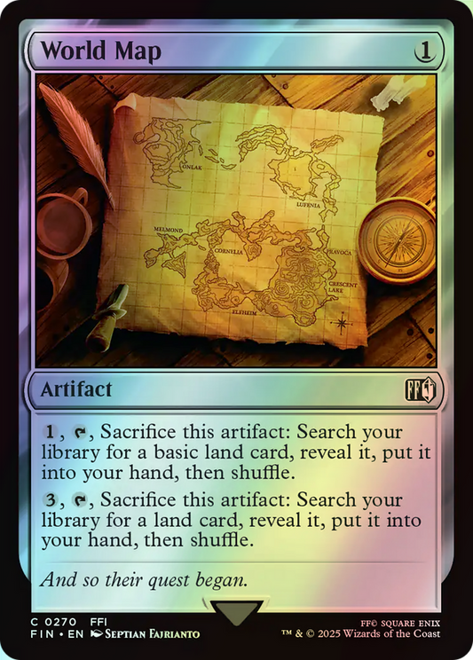World Map (FIN) #270 [EN/F] s/o