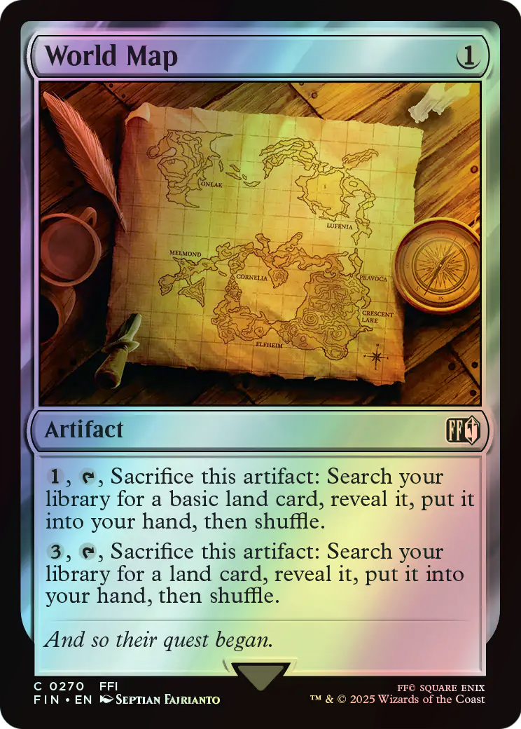 World Map (FIN) #270 [EN/F] s/o