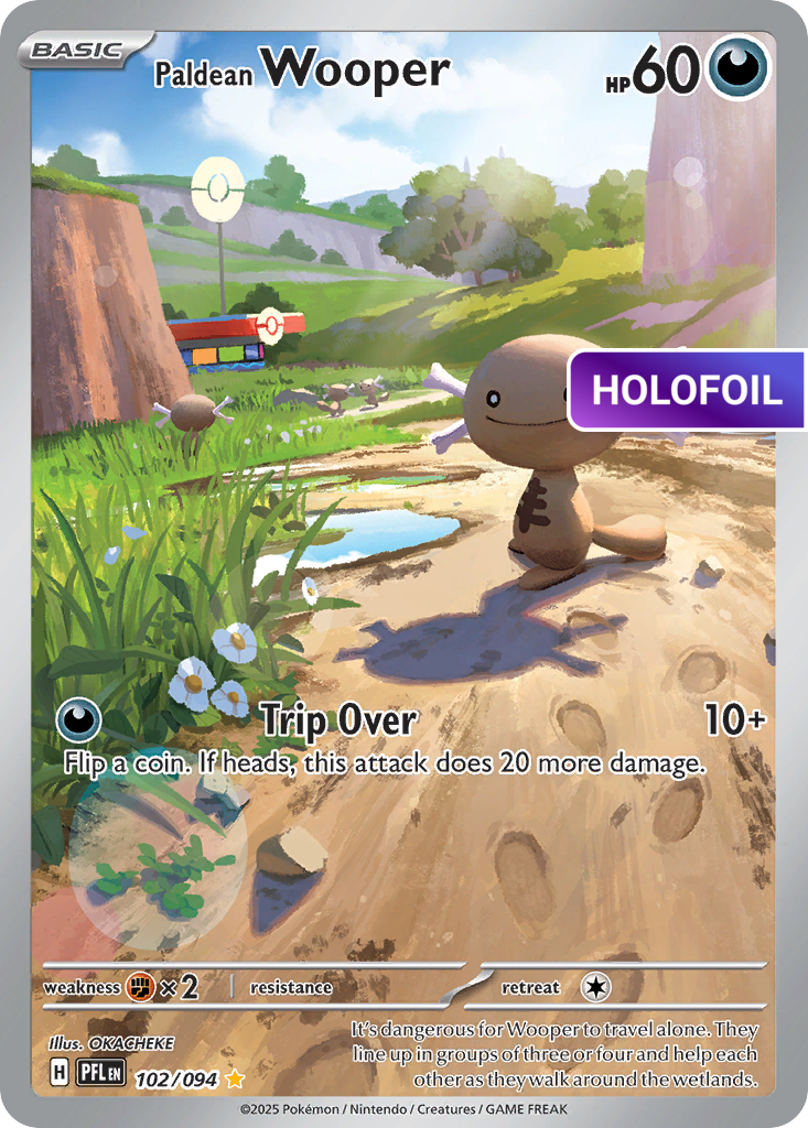 Paldean Wooper (PFL) #102 [EN/H] s/o