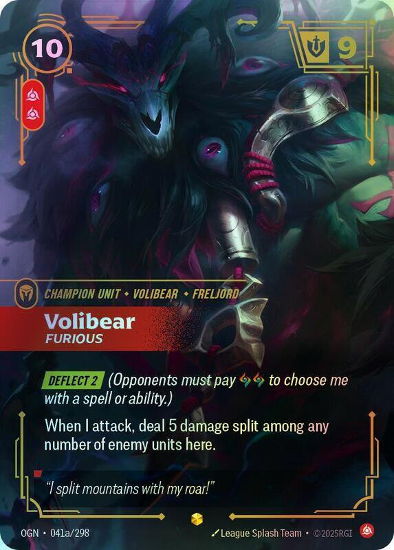 Volibear - Furious (Alternate Art) (OGN) #041a [EN/F]
