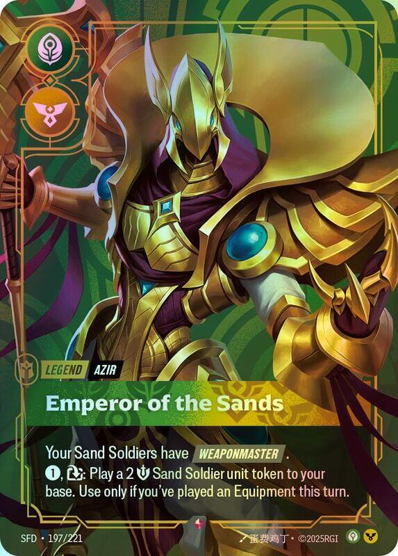 Azir - Emperor of the Sands (SFD) #197 [EN/F] s/o