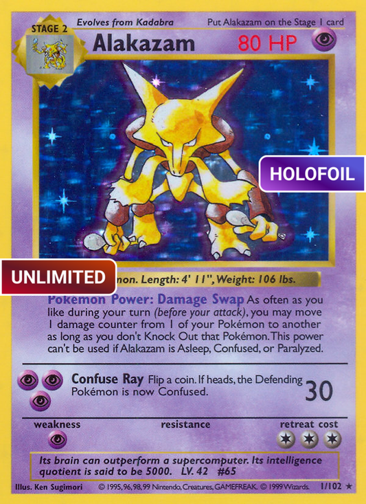 Alakazam (BS) #1 [EN/UH] s/o