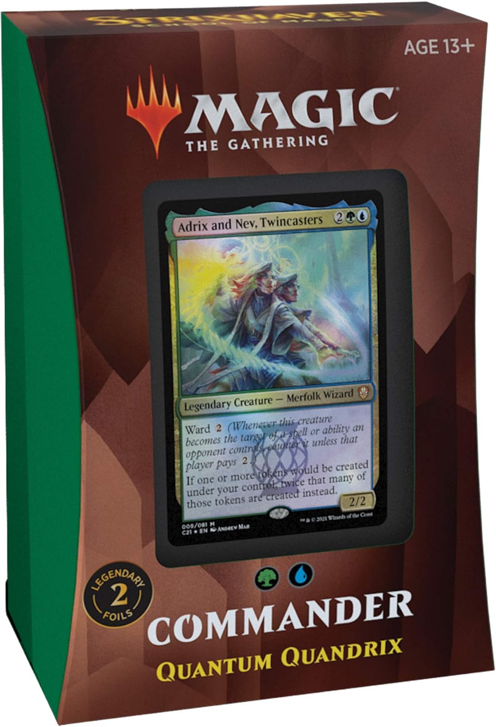 Magic: The Gathering Strixhaven Commander Deck – Quantum Quandrix (Blue-Green)